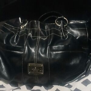 Rosetti Black Tote with Gold Plaque